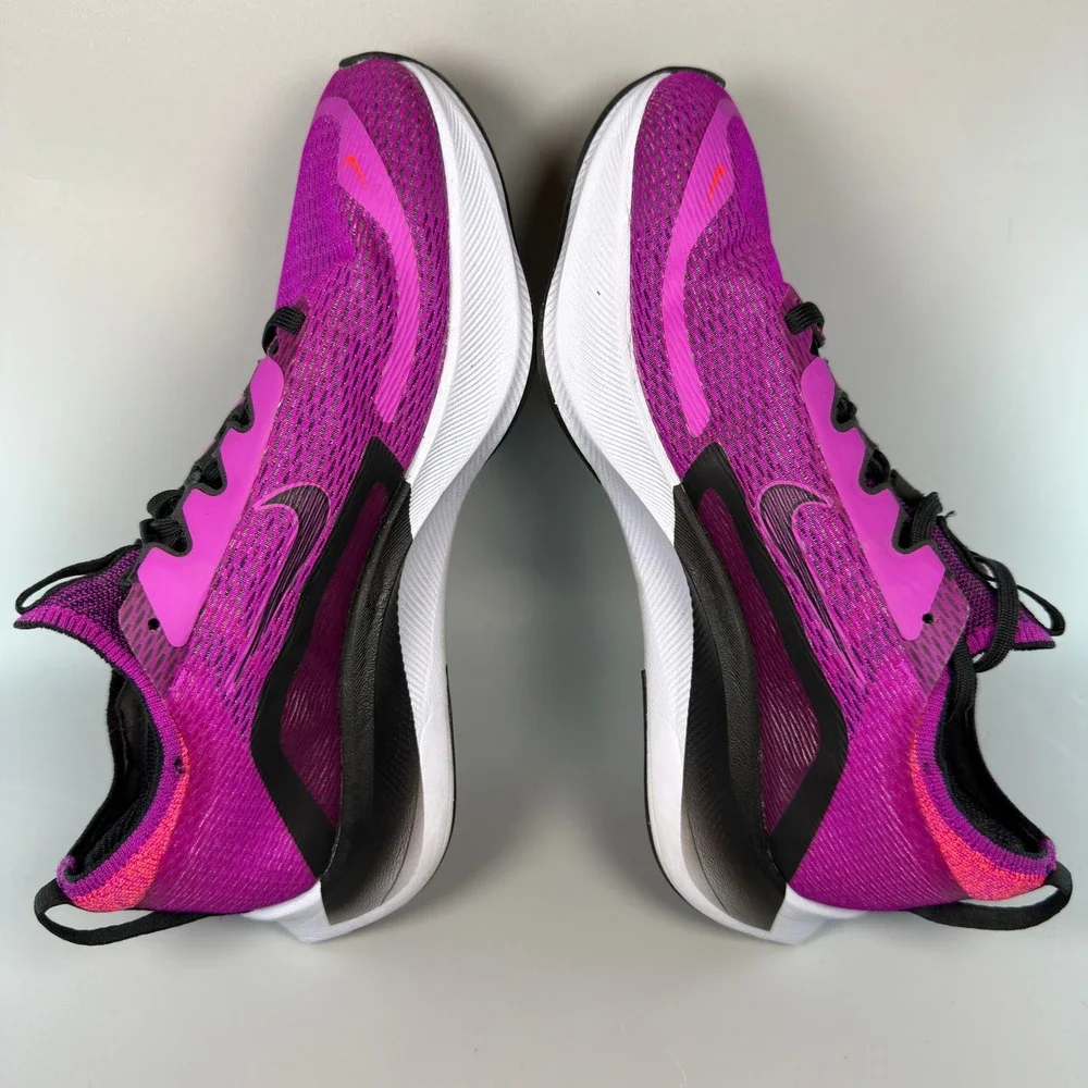 Nike Zoom Fly 4 Womens 8 Running Shoe Hyper Violet Purple White Trainer Sneaker